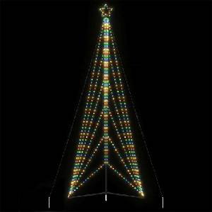 vidaXL LED коледна елха 861 светодиода Цветни 478 см (4016427)