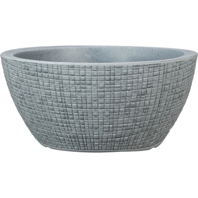 Scheurich květináč 297 Barceo Bowl Stony Gray 40 cm černý