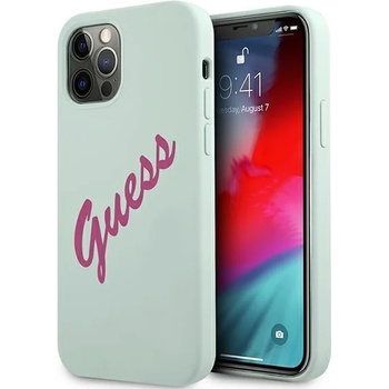 GUESS Калъф Guess Vintage Fuchsia Script за Apple iPhone 12 Pro Max, Blue (GUE001104)