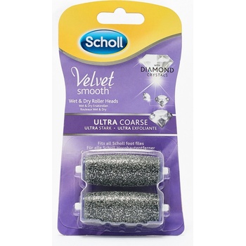 Scholl Velvet Smooth Wet & Dry Diamond Crystals ultra drsná 2 ks