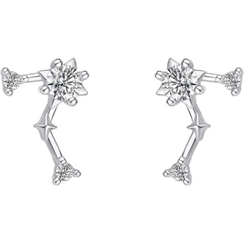 Silenti Jewelry Сребърни обеци "Съзвездие Рак