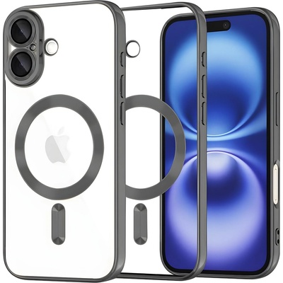 Techsuit Luxury Crystal MagSafe калъф за Apple iPhone 16 - Черен KP38087 (38087)