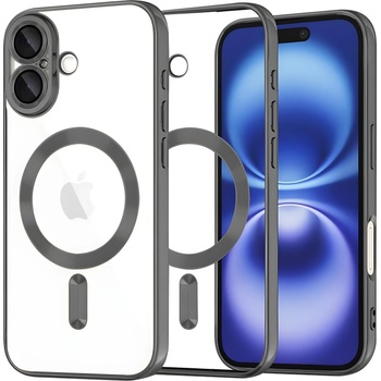 Techsuit Luxury Crystal MagSafe калъф за Apple iPhone 16 - Черен KP38087 (38087)