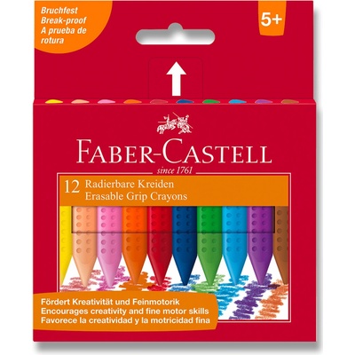 Faber Castell Voskové pastelky Grip Wax 12 ks