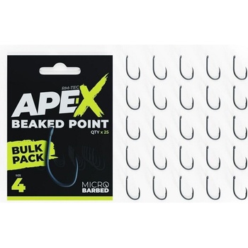 RidgeMonkey Ape-X Beaked Point Barbed Bulk Pack vel.4 25 ks