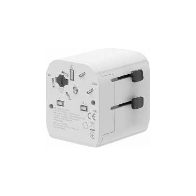 Gembird Universal Travel Adapter EU 12W White