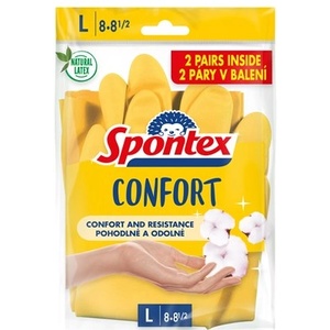Spontex Ръкавици Spontex Comfort размер L 2 x 2 бр