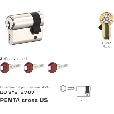 MPkovania DK - PENTA cross US polvložka 25 mm