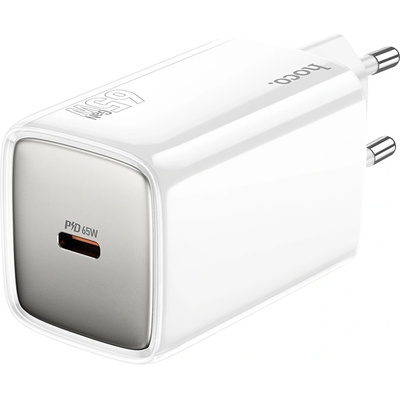 hoco. N48 Glorious еднопортово зарядно устройство USB-C 65W - бяло