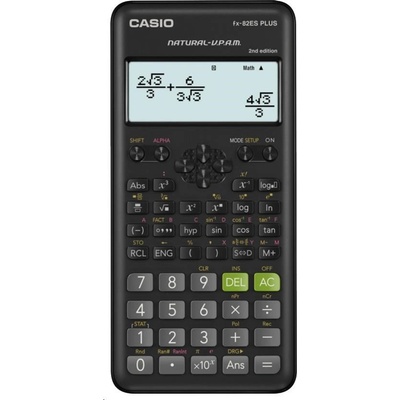 CASIO kalkulačka FX 82ES PLUS 2E, čierna, školská, desaťmiestna