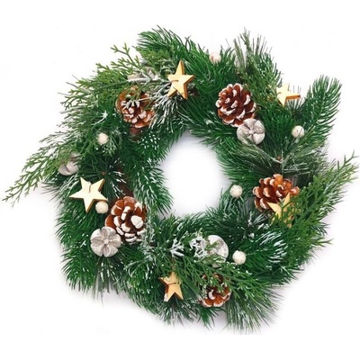 GOBA Vánoční věnec jehličí 32 cm – Zbozi.Blesk.cz
