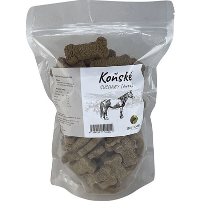 Bohemia konské sucháre pre psy 750 g