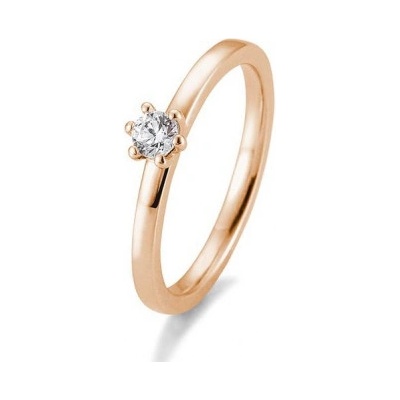 Sofia Diamonds prsteň z ružového zlata s diamantom BE41 05988 R