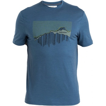 Icebreaker Men Merino 150 Tech Lite III SS Tee Pinnacle Grid Размер: XL / Цвят: син