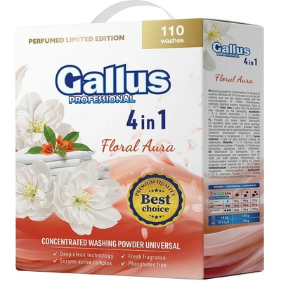 Gallus Professional 4v1 prací prášok Floral Aura Universal 5,5 kg 110 PD
