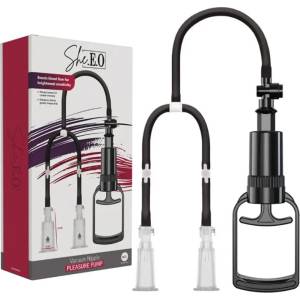  Двойна вакуум помпа за зърнa, регулируемо засмукване - She. E. O Pump for Nipples (D-246235)