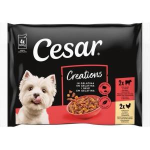Cesar Creations паучове с говеждо и пилешко в желе 4 x 100 g