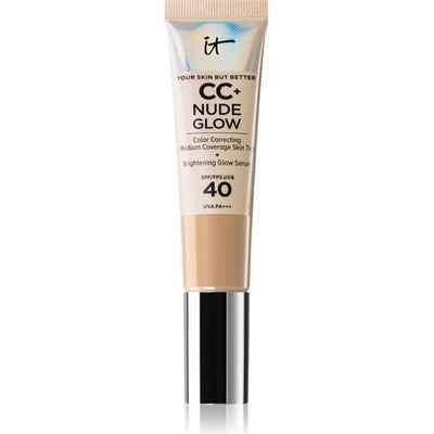 IT Cosmetics Your Skin But Better CC + Nude Glow make-up pre rozjasnenie pleti SPF40 Neutral Medium 32 ml