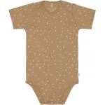 Lassig Бебешко боди с къс ръкав Lassig - 74/80 cm, 7-12 м, Dots curry (4042183416373) - ozone