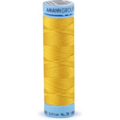 Bavlnené nite 100 m etiketné č. 50 Triana Amann Farba: 0117 Cyber Yellow