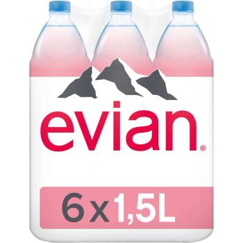 Evian minerální voda neperlivá 6 x 1,5 l