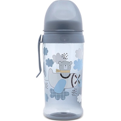 MyFRIEND Спортна бутилка с мек накрайник Lorelli - My Friend, 350 ml, Cameo Blue (10200690004)