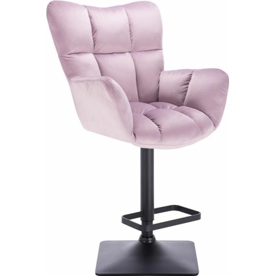 LuxuryForm Design Aurora Velur na čiernej hranatej podstave levanduľa