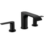Hansgrohe Vivenis - Смесител за умивалник със сифон, монтаж с 3 отвора, EcoSmart, матово черно 75033670 (75033670)