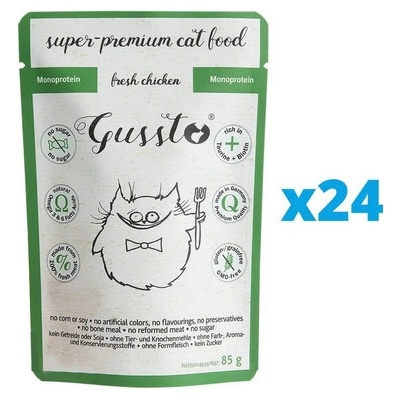 Gussto Cat Fresh Chicken 24 x 85 g