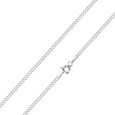 Šperky eshop 14K zlatý řetízek dámský z bílého zlata, krátký S3GG99.28