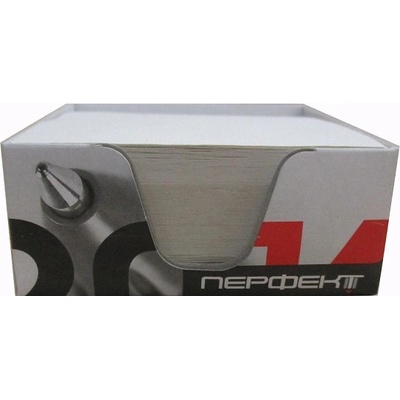 Бяло харт. кубче поставка Перфект рецик 82x82mm (1902013-10)