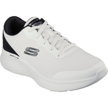 Skechers Мъжки маратонки Skechers Duraleather Overlay & Mesh Lace Up Low-Top Trainers Mens - White