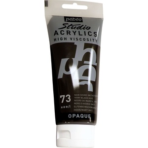 Pébéo Acrylic Paint АКРИЛНА боя Ivory Black Hue 100 ml 1 бр (837073)