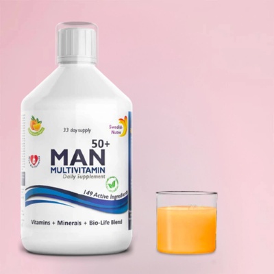 Swedish Nutra Multivitamín pre mužov 50+ 500 ml