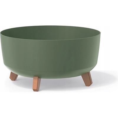 Prosperplast Květináč 28,5 x 28,5 x 17,7 cm plast zelený