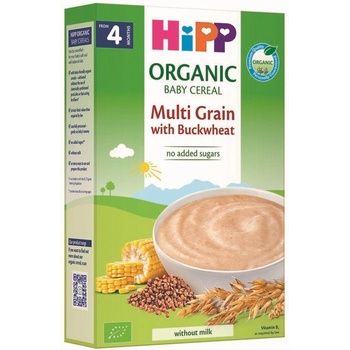 Hipp Био инстантна безмлечна многозърнеста каша Hipp - С елда, 200 g (AL30407-01F)