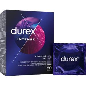Durex Intense Orgasmic - презервативи с мидички (20 бр. )