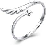 Silenti Jewelry Сребърен пръстен "Ангелска Закрила" - 7 - 54.5мм (17.2мм диам. )