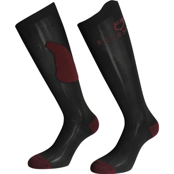 Equestro Jazdecké podkolienky Wave Čierna Bordová