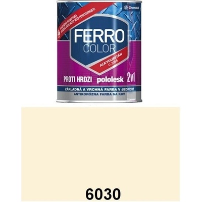 Chemolak Ferro Color U 2066 6030 slonová kosť pololesk 2,5L