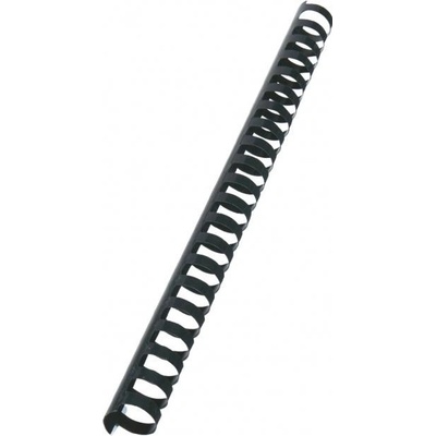 Plastové hrebene GBC 21R 22mm čierne