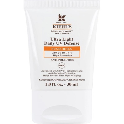 Kiehl's Ultra Light Daily UV Defense ултра лек защитен флуид за всички видове кожа, включително и чувствителна SPF 50+ 30ml
