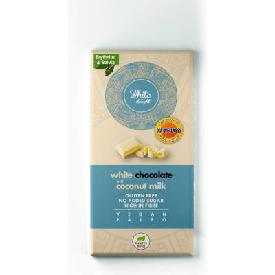 Health Market White Delight Biela čokoláda so sladidlami 80 g