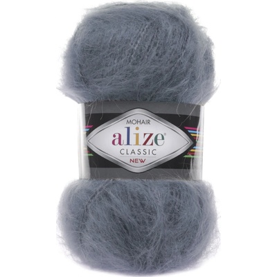 Alize Mohair classic 87 tmavě šedá