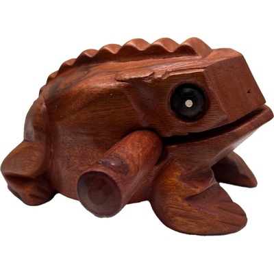 Luckstone Guiro drevená žaba hudobný nástroj 17x10x10 cm