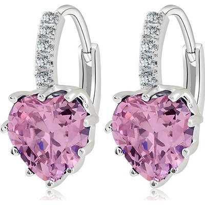 Harahu Náušnice Silver Heart HR1560