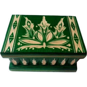 Magic Puzzle Box Кутия за бижута Дървена кутия за изненада с пъзел с вълшебна отваряща се поставка за пръстен (_17fa010f8)