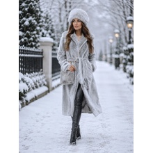 Max Original Leather dámsky kožuch zajac-rex 23704 grey