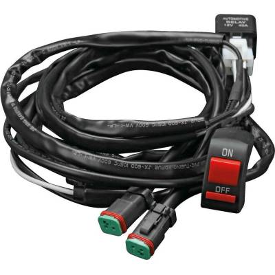 MOTO Spínač 12V ON/OFF 15A SET s kabeláží LAMPA
