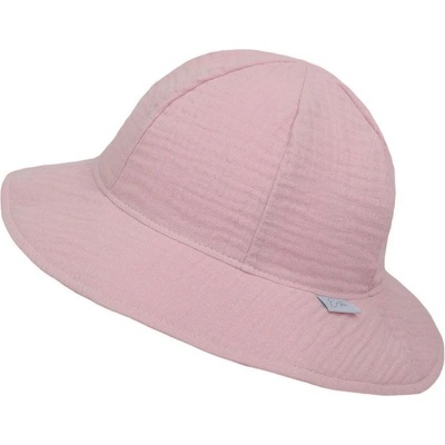 ESITO Dívčí klobouk mušelín Powder pink
